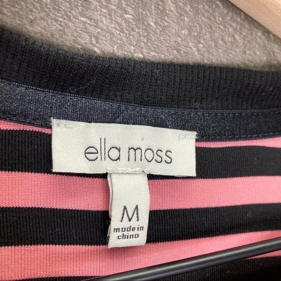 Ella Moss Khloe Striped Tie Knot Knit Tee - Picture 8 of 10